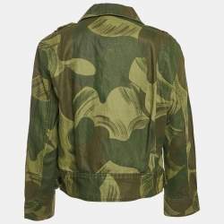 Zadig & Voltaire Military Green Camouflage Cotton Blend Kaleno Jacket XS