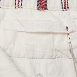 Zadig & Voltaire Cream Striped Cotton Raye Trousers S