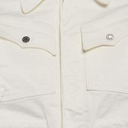 Zadig & Voltaire White Cotton Drill Button Front Kimi Jacket XS