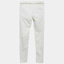 Pre Owned Zadig & Voltaire Off-White Denim Eva Cher Jeans S Waist 25"