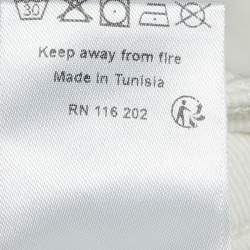 Pre Owned Zadig & Voltaire Off-White Denim Eva Cher Jeans S Waist 25"