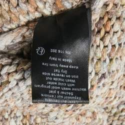 Zadig & Voltaire Brown Cotton Rib Knit Mia Cardigan M/L