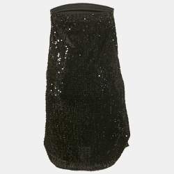Zadig & Voltaire Black Sequin Raleg Mini Tube Dress M