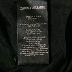 Zadig & Voltaire Black Sequin Raleg Mini Tube Dress M