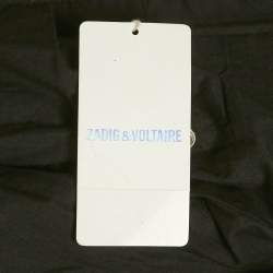 Zadig & Voltaire Black Leather Kawai Biker Jacket XS