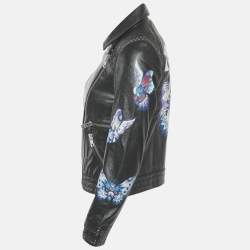 Zadig & Voltaire Black Leather Kawai Biker Jacket XS