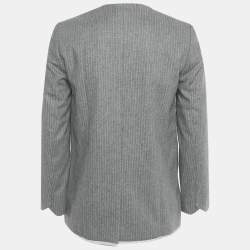 مملوكة مسبقًا جاكيت فيل جودو ستايل صوف مزيج مخطط رمادي زادك آند فولتيير مقاس كبير - ميديم