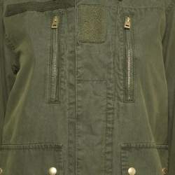 Pre Owned Zadig & Voltaire Green Cotton Lava Jacket XS