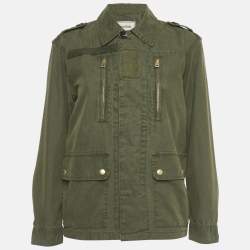 Pre Owned Zadig & Voltaire Green Cotton Lava Jacket XS