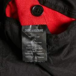 Pre Owned Zadig & Voltaire Black Cotton Kerry Military Jacket XS