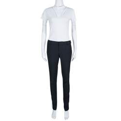 Zadig and Voltaire Black Knit Contrast Side Panel Detail Posh Pants M