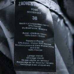 Zadig and Voltaire Black Knit Contrast Side Panel Detail Posh Pants M