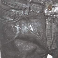 Zadig and Voltaire Silver Foil Printed Denim Eva Argent Deluxe Jeans M