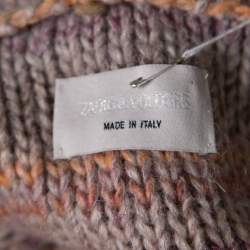 Zadig and Voltaire Multicolor Chunky Knit Belted Mia Cardigan XS/S