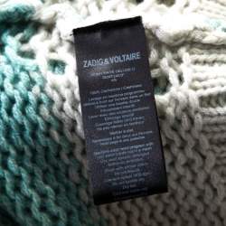 Zadig and Voltaire Bicolor Striped Cashmere Romy Raye Deluxe Cardigan XS