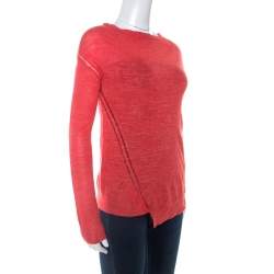 Pre Owned Zadig and Voltaire Red Marl Knit Roni WL Sweater XS