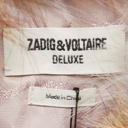 Zadig and Voltaire Deluxe Multicolor Fur Vest M