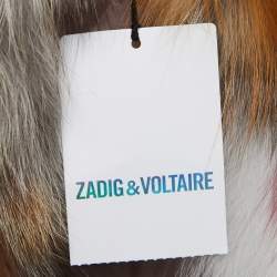 Zadig and Voltaire Deluxe Multicolor Fur Vest M