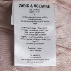 Zadig and Voltaire Deluxe Multicolor Fur Vest M