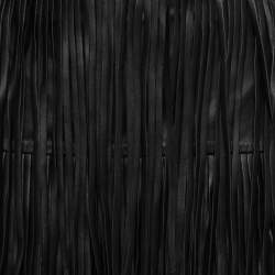 Zadig and Voltaire Black Fringed Leather Mini Skirt M