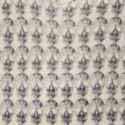Zadig & Voltaire Cream Skull Print Linen Knit Joss Tank Top L
