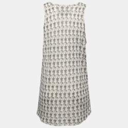 Zadig & Voltaire Cream Skull Print Linen Knit Joss Tank Top L