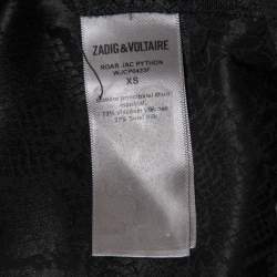 Zadig and Voltaire Black Textured Satin Ruffled Maxi Dress XS