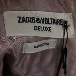 Zadig & Voltaire Multicolor Fur Sleeveless Cropped Jacket M