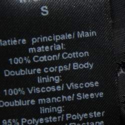 Pre Owned Zadig and Voltaire Dark Purple Velvet Single-Breasted Blazer S