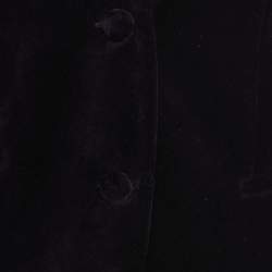 Pre Owned Zadig and Voltaire Dark Purple Velvet Single-Breasted Blazer S