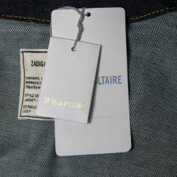 Pre Owned Zadig & Voltaire Blue Denim Base Brut Denim Jacket M