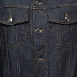 Pre Owned Zadig & Voltaire Blue Denim Base Brut Denim Jacket M