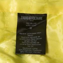 Zadig & Voltaire Multicolor Fur Sleeveless Cropped Jacket M