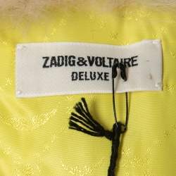 Zadig & Voltaire Multicolor Fur Sleeveless Cropped Jacket M