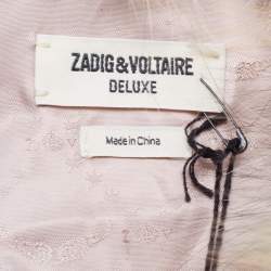 Zadig & Voltaire Multicolor Fur Sleeveless Cropped Jacket M