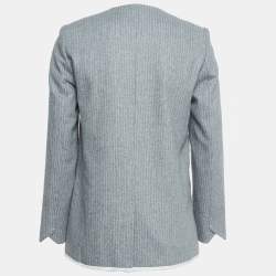 Zadig & Voltaire Grey Patterned Wool Blend Jacket S