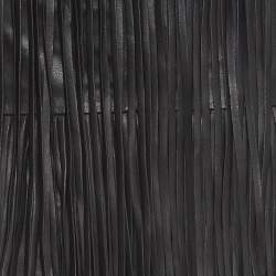 Pre Owned Zadig & Voltaire Black Fringed Leather Mini Skirt M