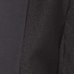 Zadig & Voltaire Black Shimmer Crepe Open Blazer S