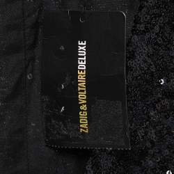مملوكة مسبقًا Zadig & Voltaire Deluxe Black Sequined Vest L