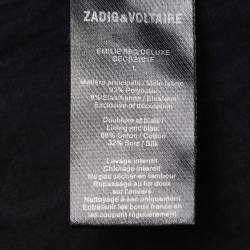 مملوكة مسبقًا Zadig & Voltaire Deluxe Black Sequined Vest L