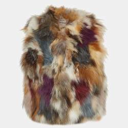 Zadig & Voltaire Deluxe Multicolor Fur Vest M