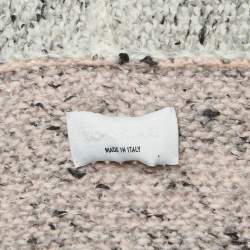 Zadig & Voltaire Grey/Pink Rib Knit Open Cardigan XS/S