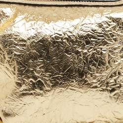 Zadig & Voltaire Gold Crinkled Leather XS Le Cecilia Bag