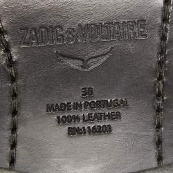 Zadig & Voltaire Beige Suede Studded Western Boots Size 38