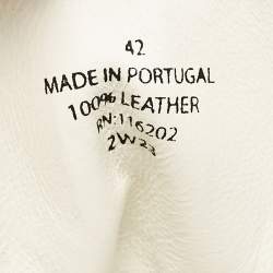 Zadig & Voltaire White Leather Flash High Top Sneakers Size 42