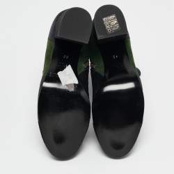 Zadig & Voltaire Multicolor Suede Block Heel Ankle Booties Size 36