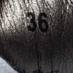 Pre Owned Zadig & Voltaire White Leather Wild Studded Low-Top Sneakers Size 36