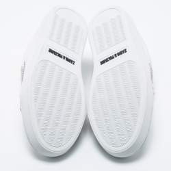 Pre Owned Zadig & Voltaire White Leather Wild Studded Low-Top Sneakers Size 36