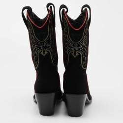 Zadig & Voltaire  Black Suede Midcalf Boots Size 39