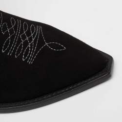 Zadig & Voltaire  Black Suede Midcalf Boots Size 39